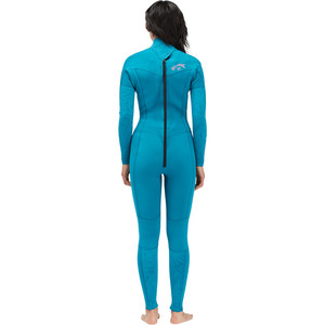 Billabong Womens Synergy 3/2mm Back Zip GBS Wetsuit C43G52 - Blue Lagoon