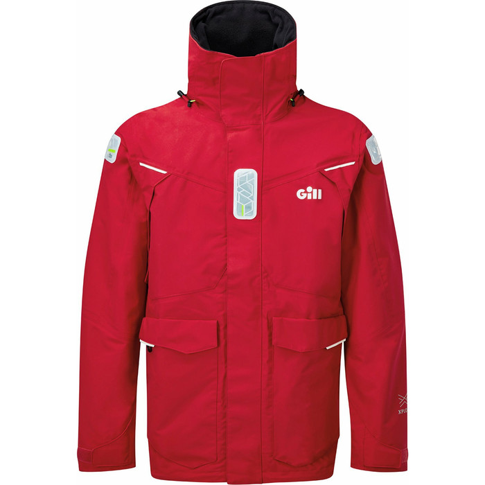 2024 Gill Mens OS2 Offshore Sailing Jacket & Trouser Combi Set - Red