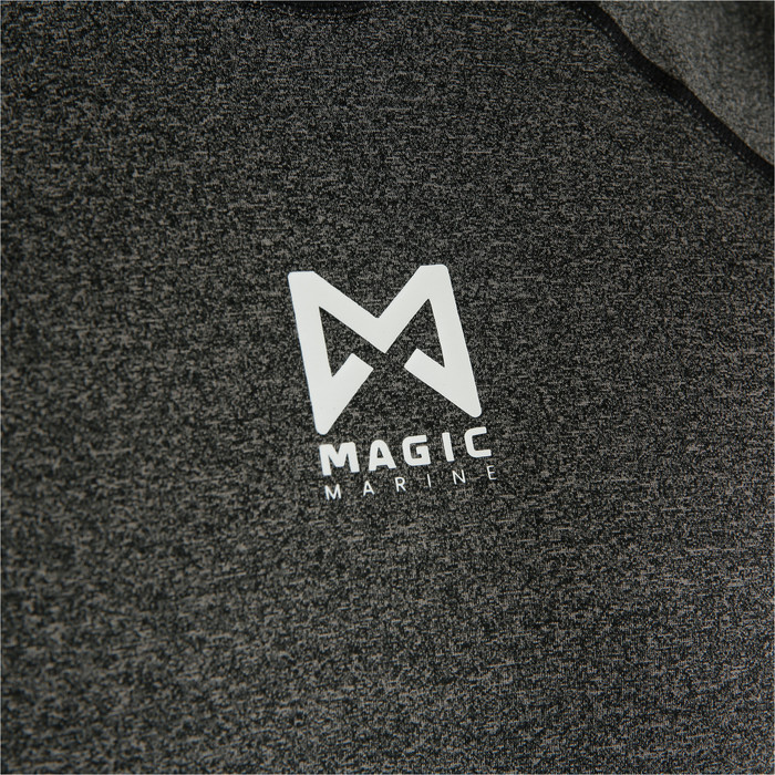 2024 Magic Marine Mens Cube Short Sleeve Rash Vest MMMCSSRV - Black