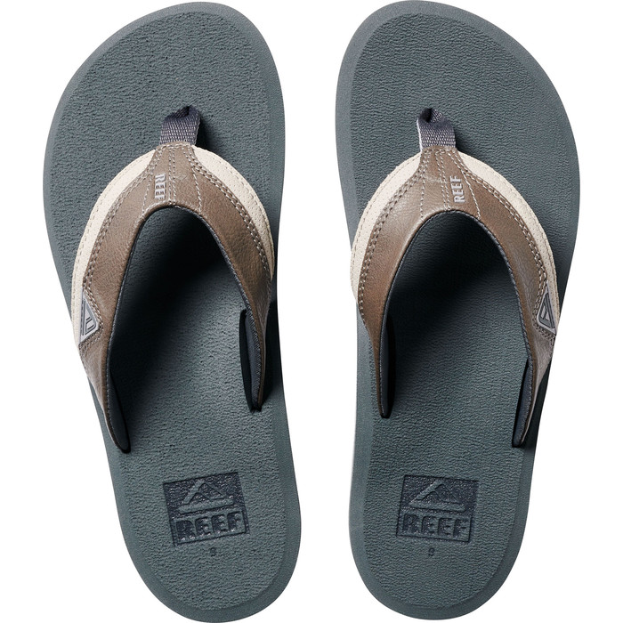 2023 Reef Mens Cushion Dawn Flip Flops CI3766 - Grey - Accessories ...