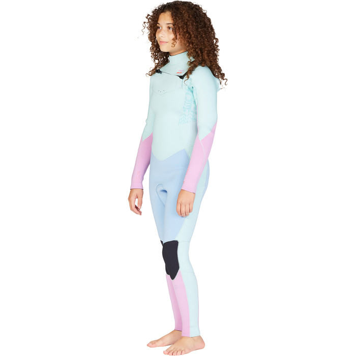 2022 Billabong Teen Girls Synergy 4/3mm Chest Zip Wetsuit F44G41 