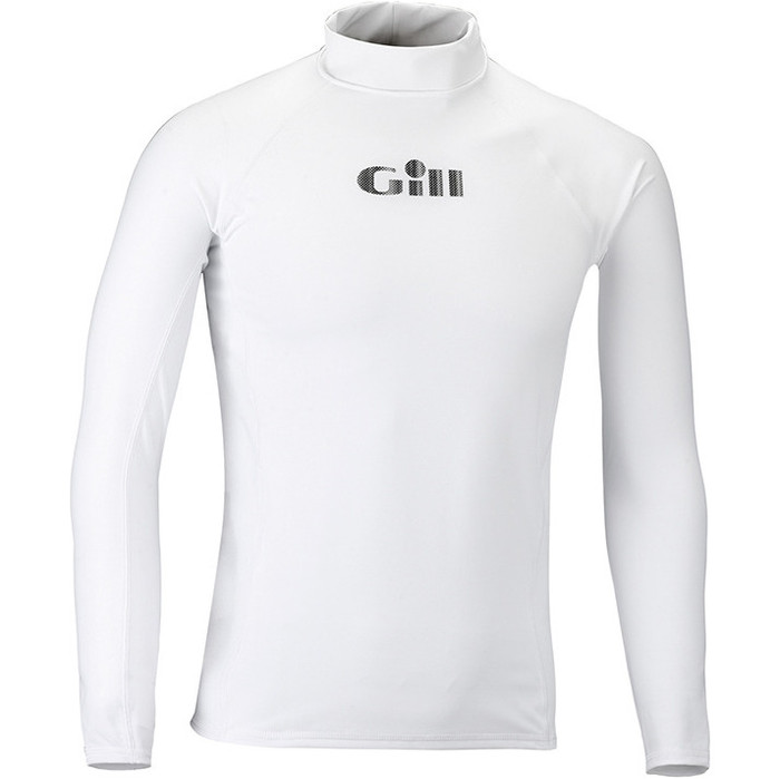 Gill Mens Respect The Elements Long Sleeved Rash Vest in WHITE 4400