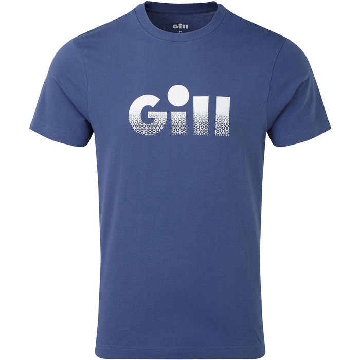 2021 Gill Mens Saltash Fade Print T-Shirt Ocean 4454