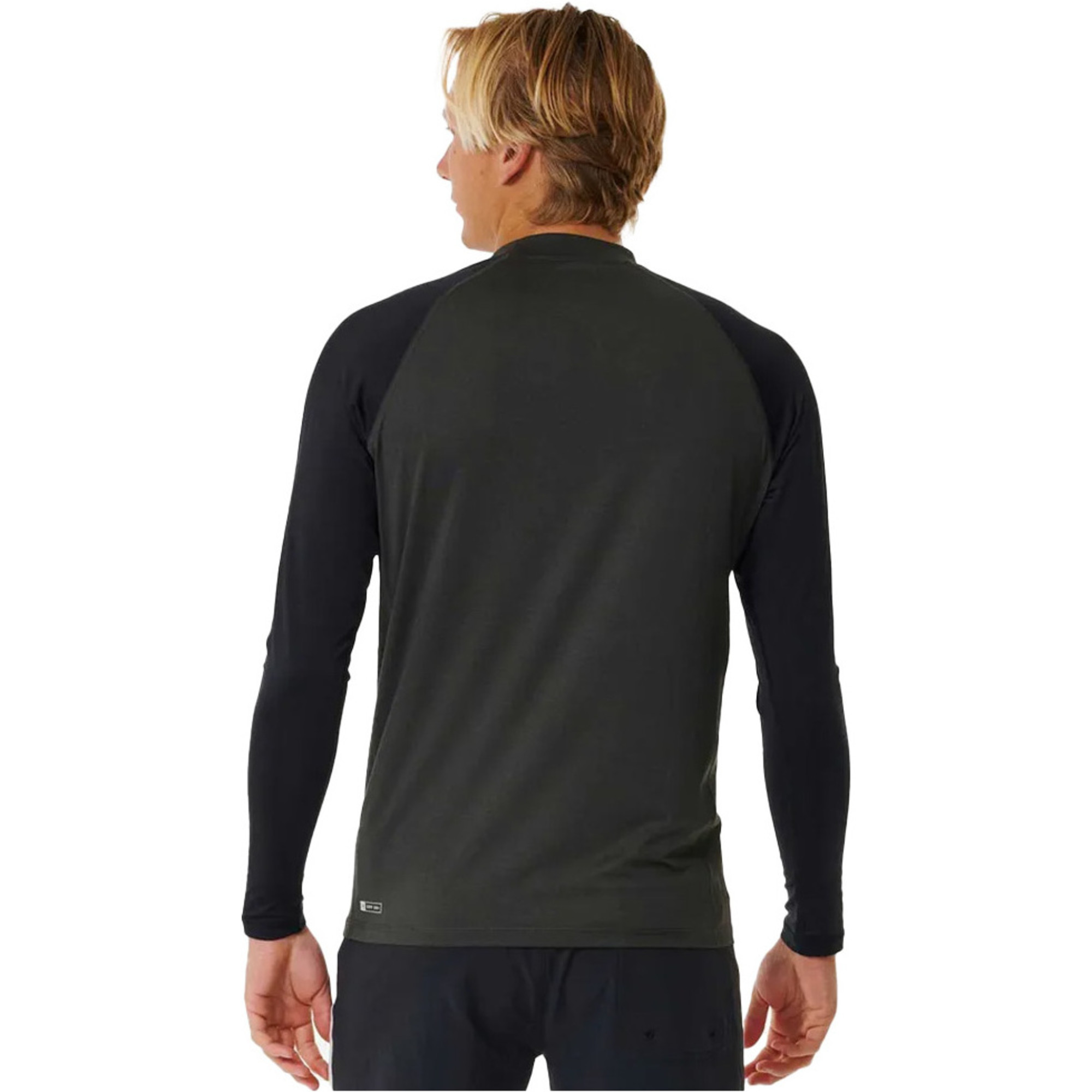 2025 Rip Curl Mens Shock UV Long Sleeve Rash Vest 146MRV - Black Marle ...