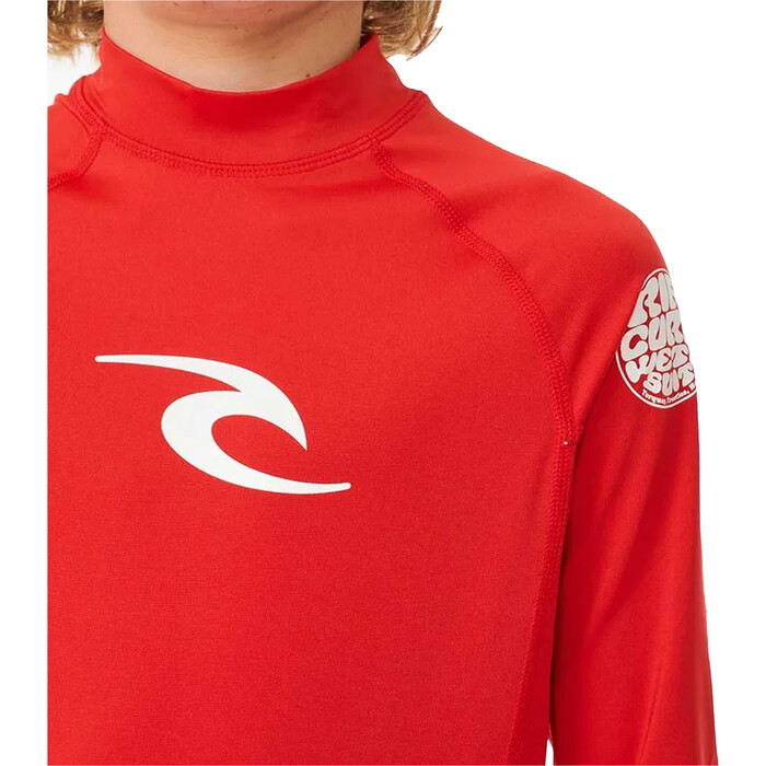 Rip Curl Men's Classic Long Sleeve Corp Lycra Rash Guard – UPF 50+ Sun Protection, Quick-Dry Surf & Swim Shirt