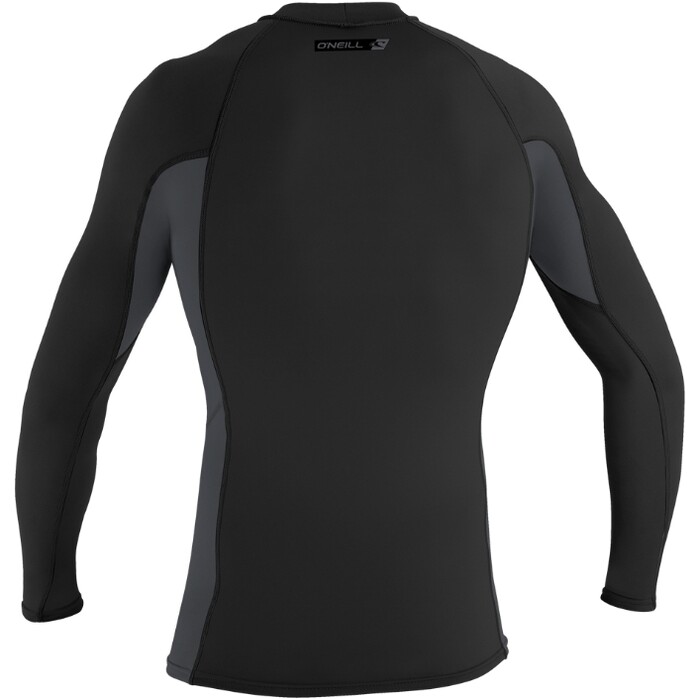 2024 O'Neill Mens Premium Skins Long Sleeve Rash Vest 4170B - Black ...