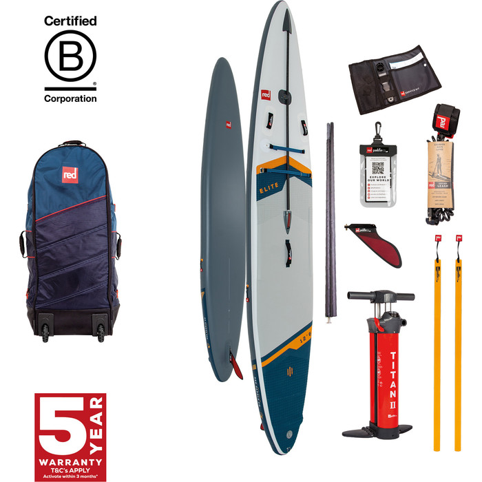 2024 Red Paddle Co 12'6'' Elite MSL Stand Up Paddle Board, Bag & Pump 001-001-003-0037 - White