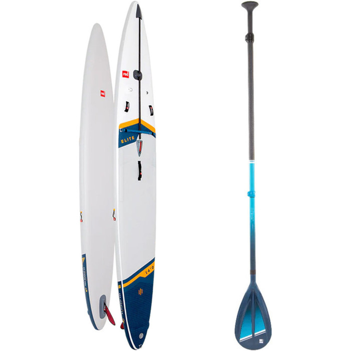 2024 Red Paddle Co 14'0'' Elite MSL Stand Up Paddle Board & Hybrid Tough Paddle 001-001-003-0035 - White