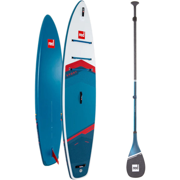 2024 Red Paddle Co 11'0'' Sport MSL Stand Up Paddle Board & Prime Lightweight Paddle 001-001-002-0058 - Blue