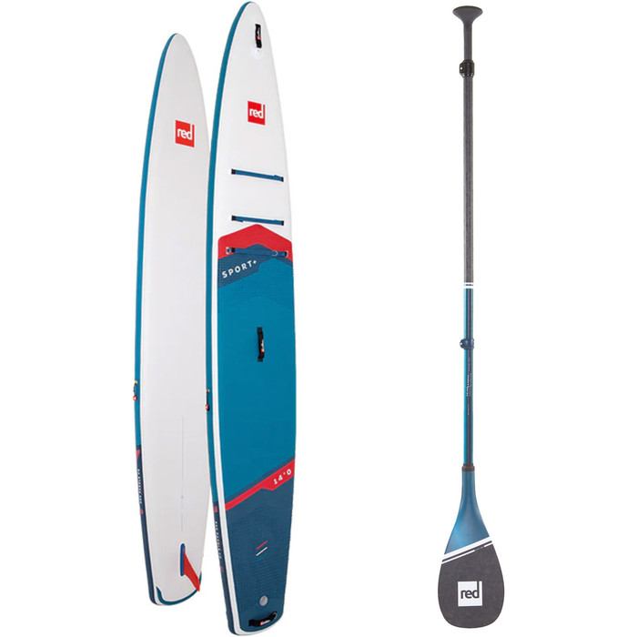 2024 Red Paddle Co 14'0'' Sport+ MSL Stand Up Paddle Board & Prime Lightweight Paddle 001-001-002-0072 - Blue