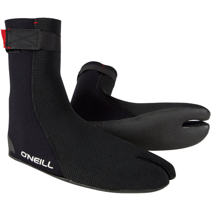 2021 O'Neill Heat Ninja 3mm Split Toe Boots Black 4786