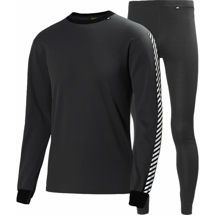 Helly Hansen Dry Stripe  Pant Base Layer 2-Pack in Charcoal 27994