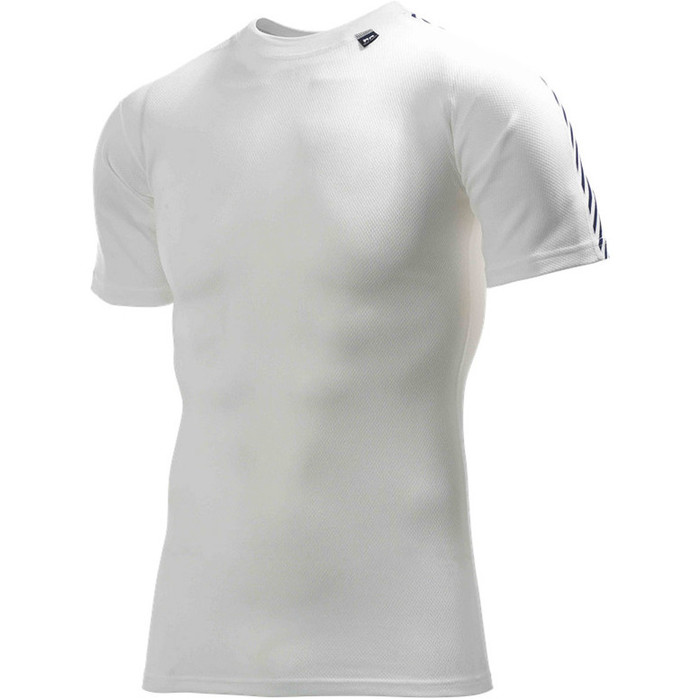Helly Hansen Dry Stripe Base Layer T-Shirt White 48816