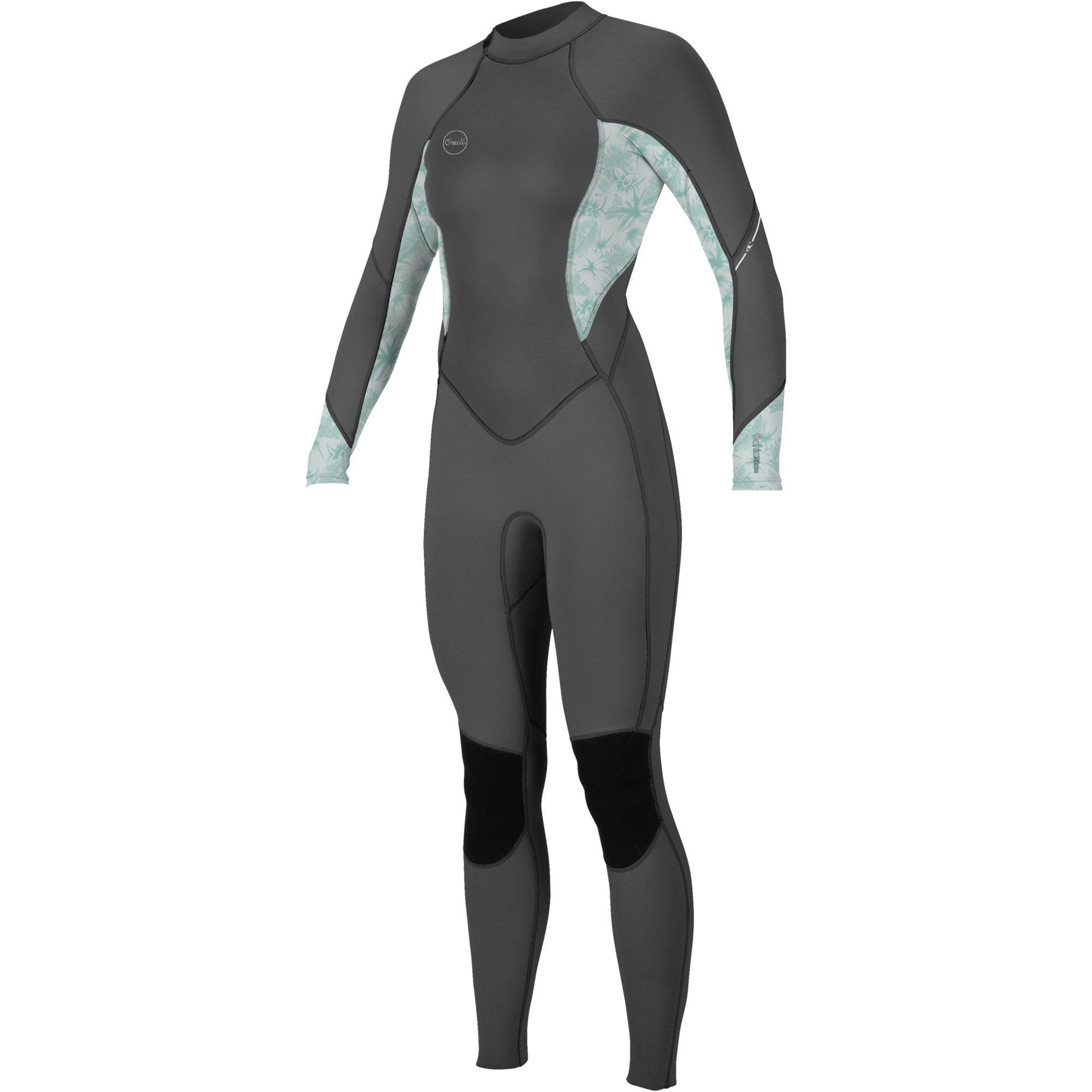 2023 O'Neill Womens Bahia 3/2mm Back Zip Wetsuit 5292 Graphite