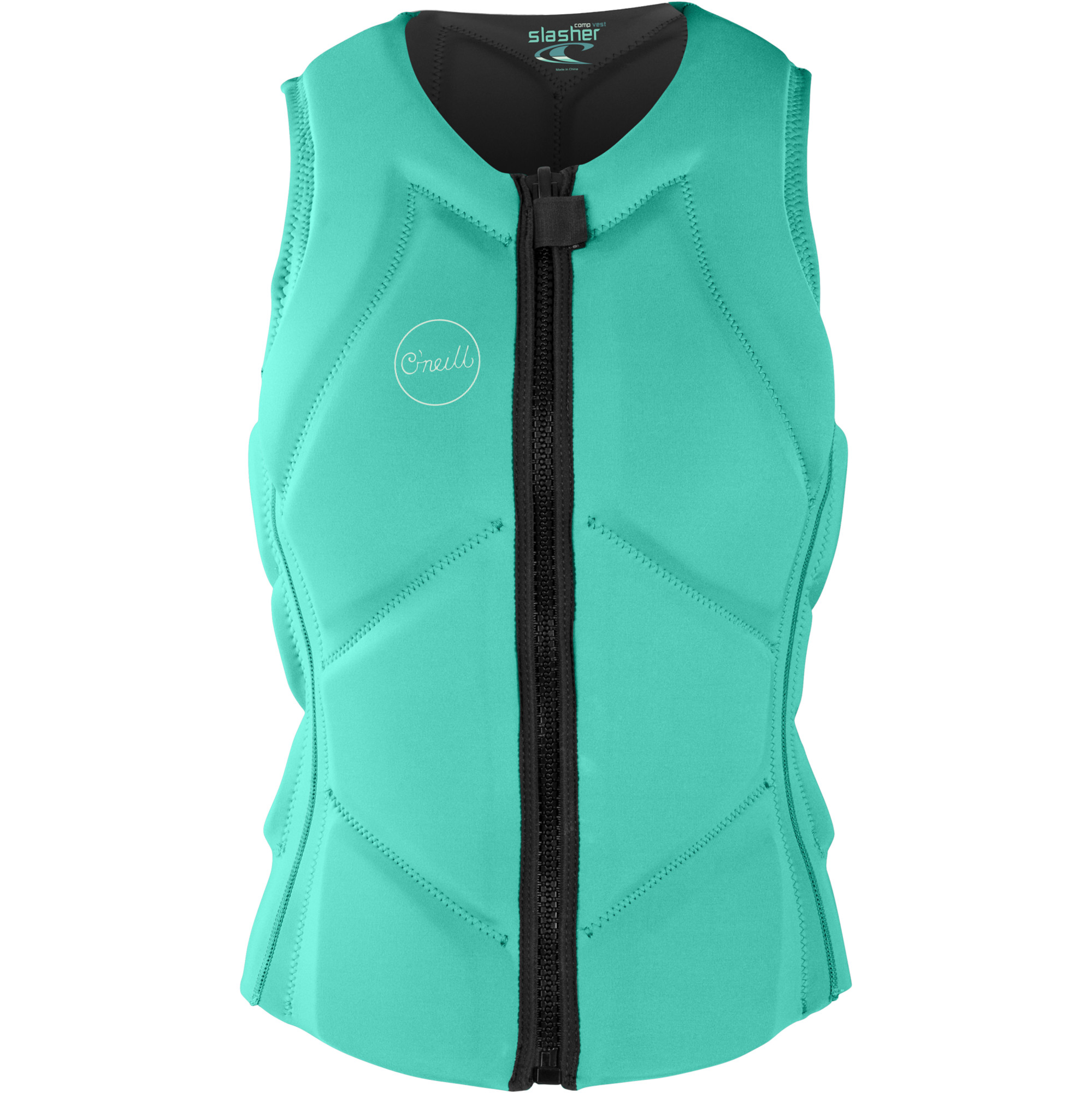 2024 O'Neill Womens Slasher B Comp Impact Vest 5331EU - Opal / Graphite ...