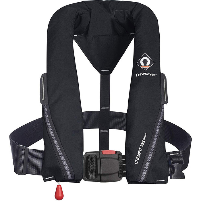 2024 Crewsaver Crewfit 165N Sport Automatic Lifejacket 9710BLA - Black