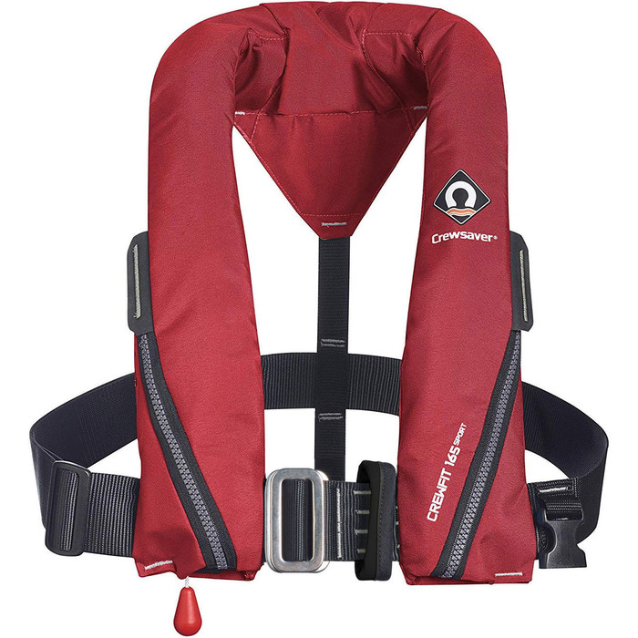 2021 Crewsaver Crewfit 165N Sport Automatic Harness Lifejacket 9715RA - Red