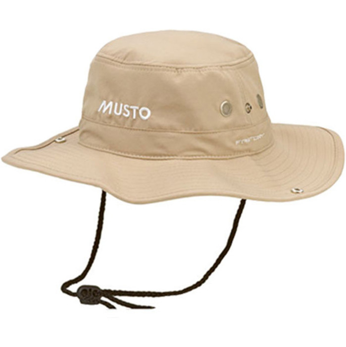 Musto Fast Dry Brimmed Hat in LIGHT STONE AL1410