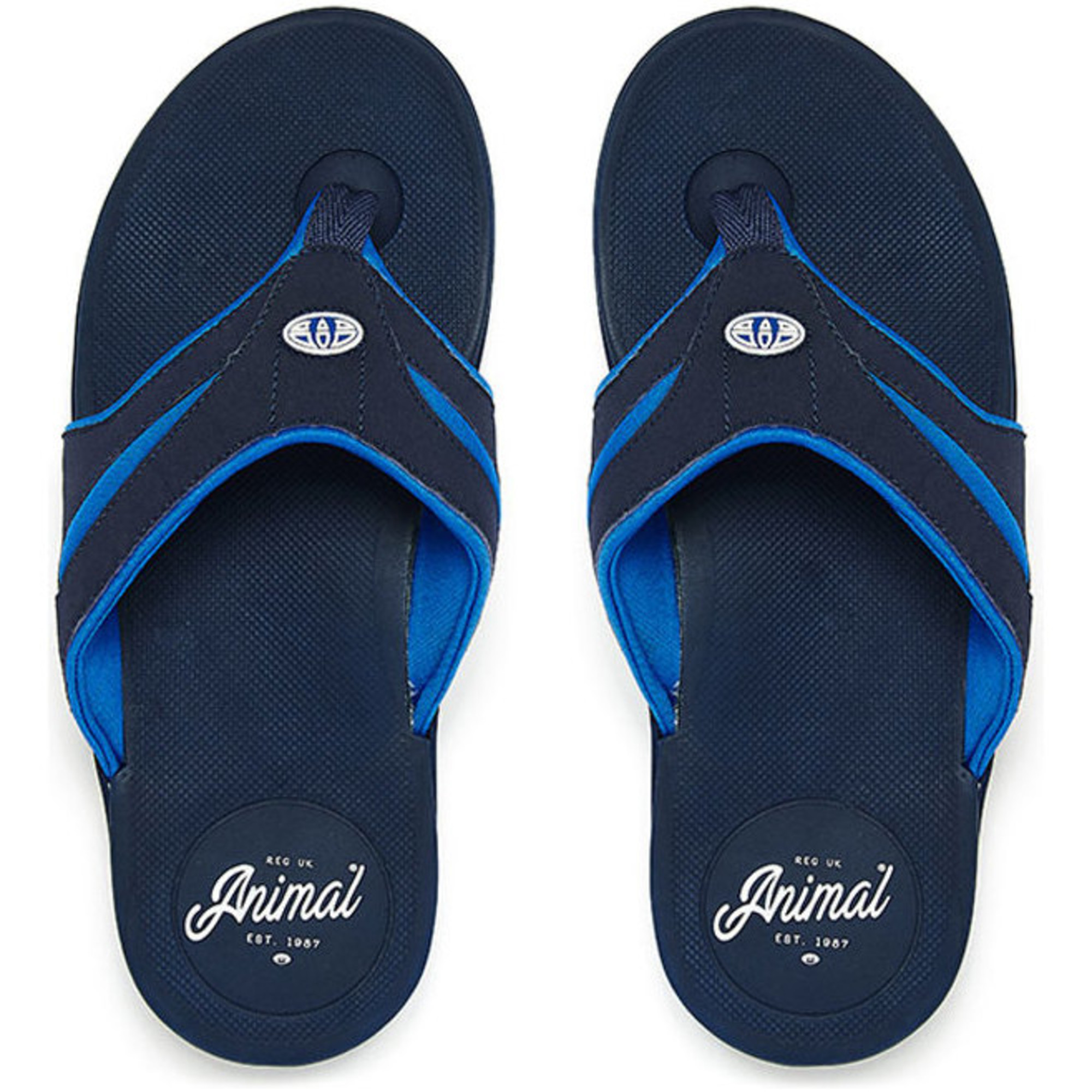 Animal Fader Mens Flip Flops Dark Navy FM8SN012 - Accessories