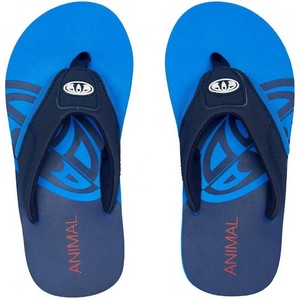 2020 Animal Junior Boys Jekyl Slice Flip Flops / Sandals FM0SS601 - Indigo Blue
