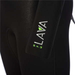 2019 Animal Junior Boys Lava 5/4/3mm GBS Back Zip Wetsuit Black AW9WQ601