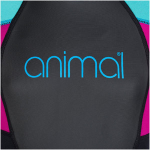 2020 Animal Junior Girls Nova 3/2mm Back Zip Shorty Wetsuit AW0SS801 - Black