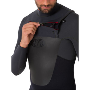 2019 Animal Mens Lava 4/3mm GBS Chest Zip Wetsuit Black AW9SQ004