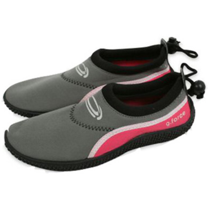 Gul G-Force Junior 3mm Aqua Small Kids Beach Shoe in Pink/Grey