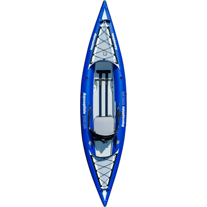 2019 Aquaglide Chelan HB ONE 1 Man High Pressure Inflatable Kayak Blue - Kayak Only AGCHE1