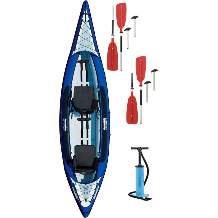 2024 Aquaglide Columbia XP 2 Man Touring Kayak + 2 FREE PADDLES + PUMP