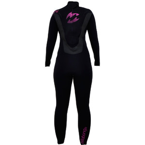 Billabong Ladies  Solution CT 3/2mm Wetsuit in Black/Berry V43G01