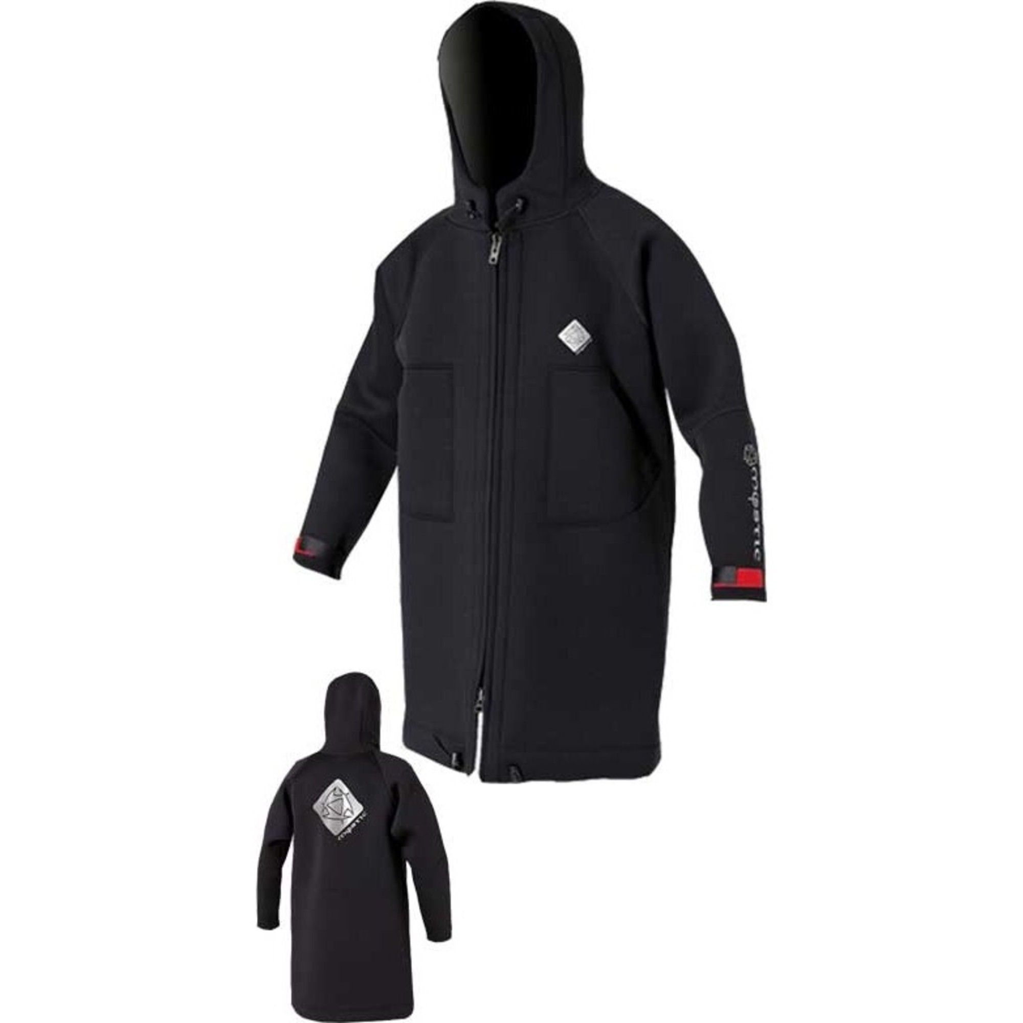 Mystic Long Battle Jacket in Black 120400 Boardsports Kitesurfing Accessories Wetsuit Outlet