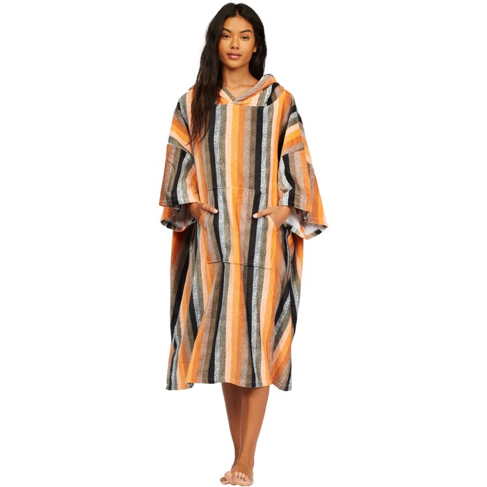 2021 Billabong Womens Hooded Towel Change Robe / Poncho Z4BR40  - Serape