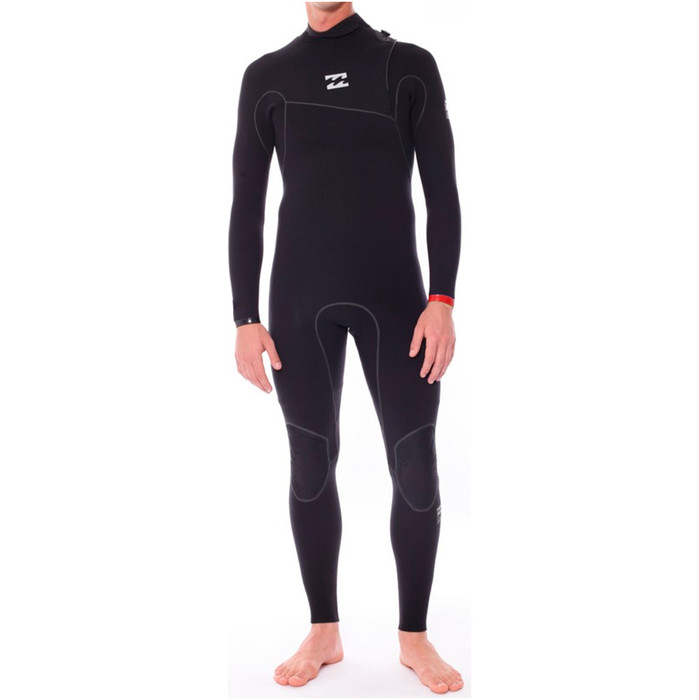 Billabong Furnace Carbon 4/3mm Zip Free Wetsuit in BLACK U44M01