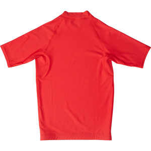 2019 Billabong Junior Boys Unity Short Sleeve Rash Vest Red N4KY07