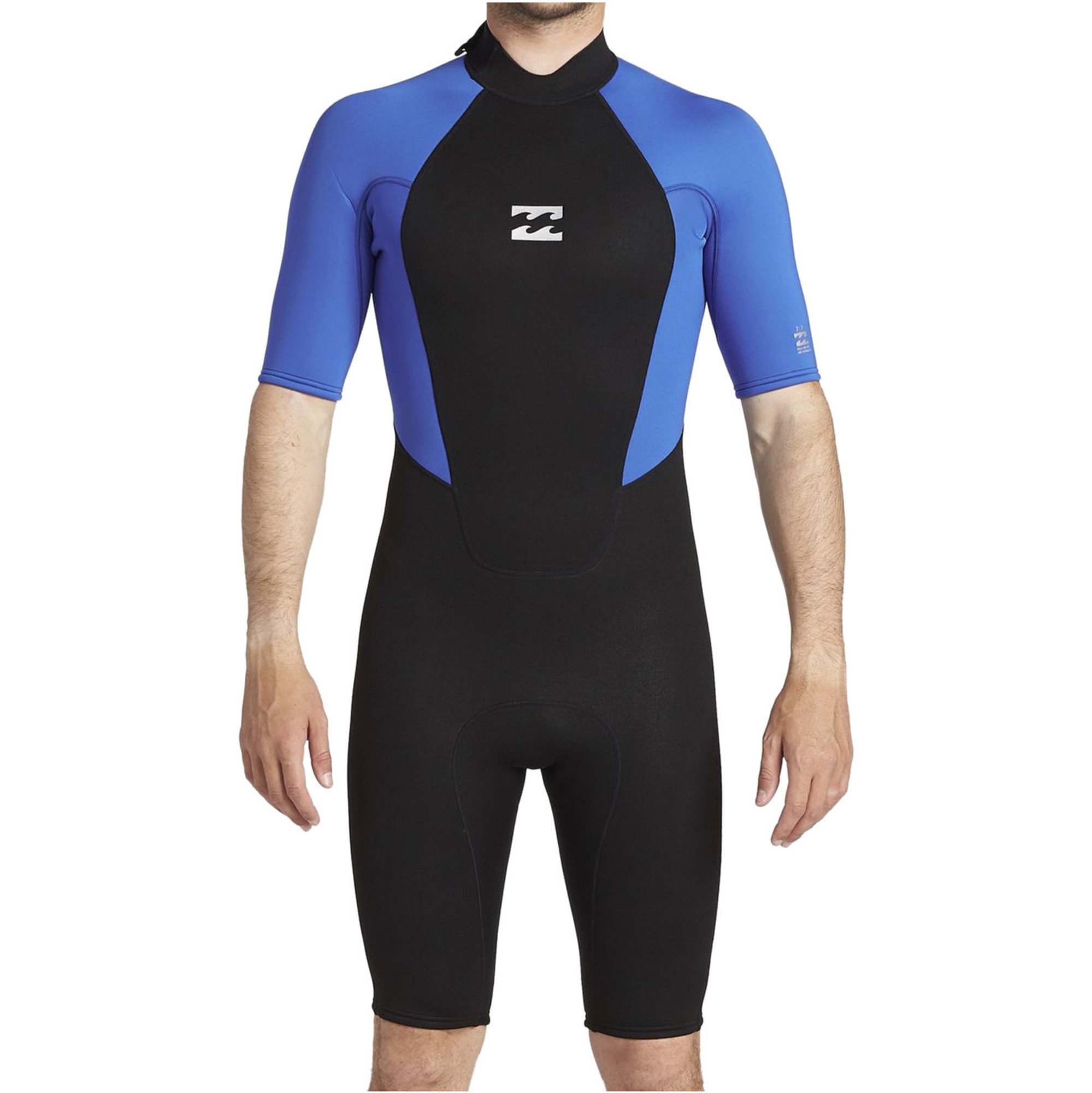 2021 Billabong Mens Intruder 2mm Back Zip Shorty Wetsuit 042M19 Blue Wetsuits Wetsuit Outlet