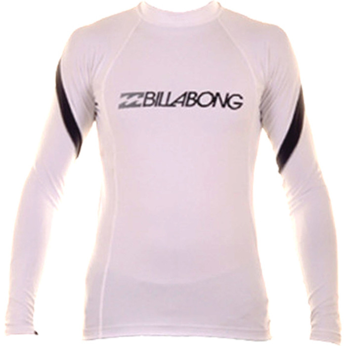 Billabong Superior Long Sleeve Rash vest in WHITE J4MY14