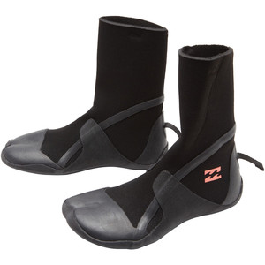 2022 Billabong Womens Synergy 3mm Hidden Split Toe Wetsuit Boots Z4BT40 - Black