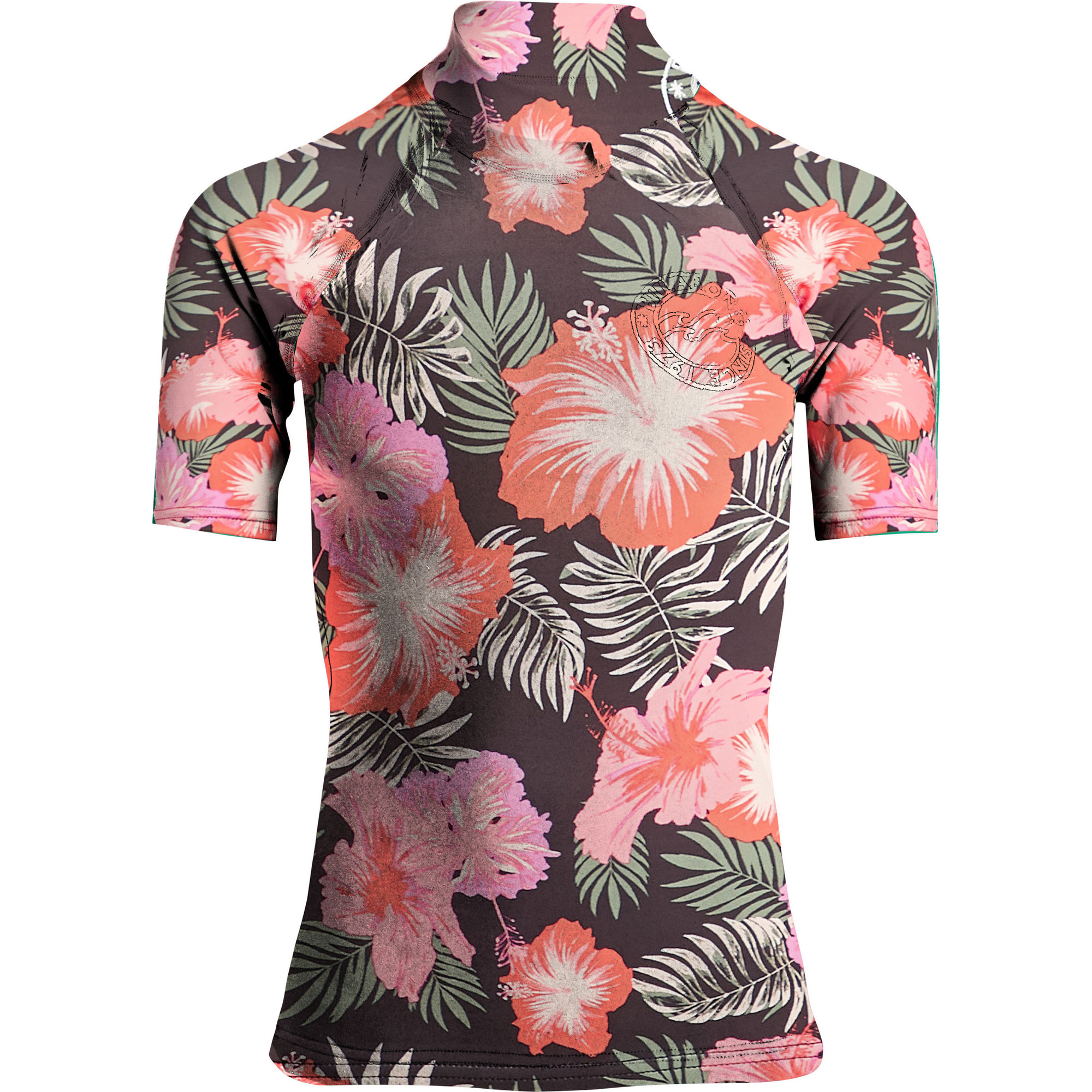 2019 Billabong Womens Flower Short Sleeve Rash Vest Hawaii N4GY03 ...