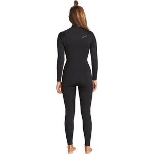 2020 Billabong Womens Furnace Synergy 3/2mm Chest Zip Wetsuit Black Q43G30