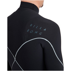 2019 Billabong Mens Furnace Carbon Comp 4/3mm Chest Zip Wetsuit Black Print L44M02