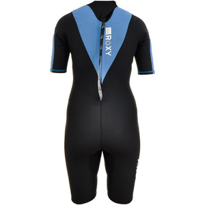 Roxy Cell Ladies 2mm Shorty Wetsuit Black/Blue CL65W