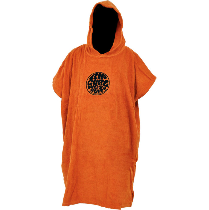 Rip Curl Hooded Changing Robe / Poncho in Burnt Orange CTWAI4
