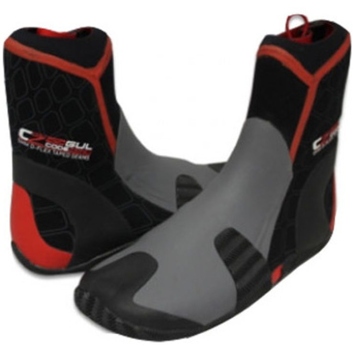 Gul Code Zero Split Toe 5mm Wetsuit Boot in Black / RED BO1277