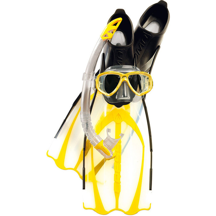 Cressi Adult Pluma Dive Set - Mask, Snorkel + Fins