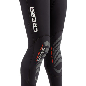 Cressi Logica 5mm Back Zip Dive Wetsuit Black / Red LS5060
