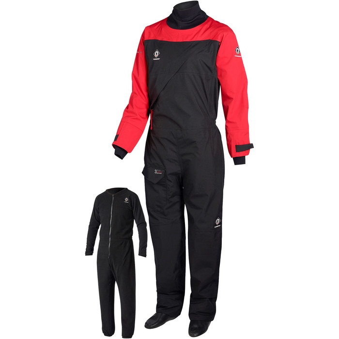 2024 Crewsaver Atacama Sport Drysuit & Free Undersuit 6555 - Red / Black