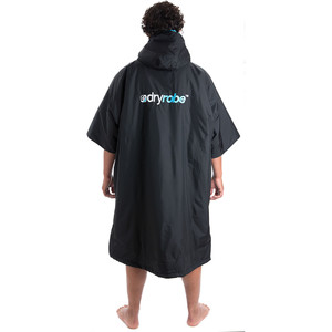 2023 Dryrobe Advance Short Sleeve Changing Robe DR100 - Black / Blue