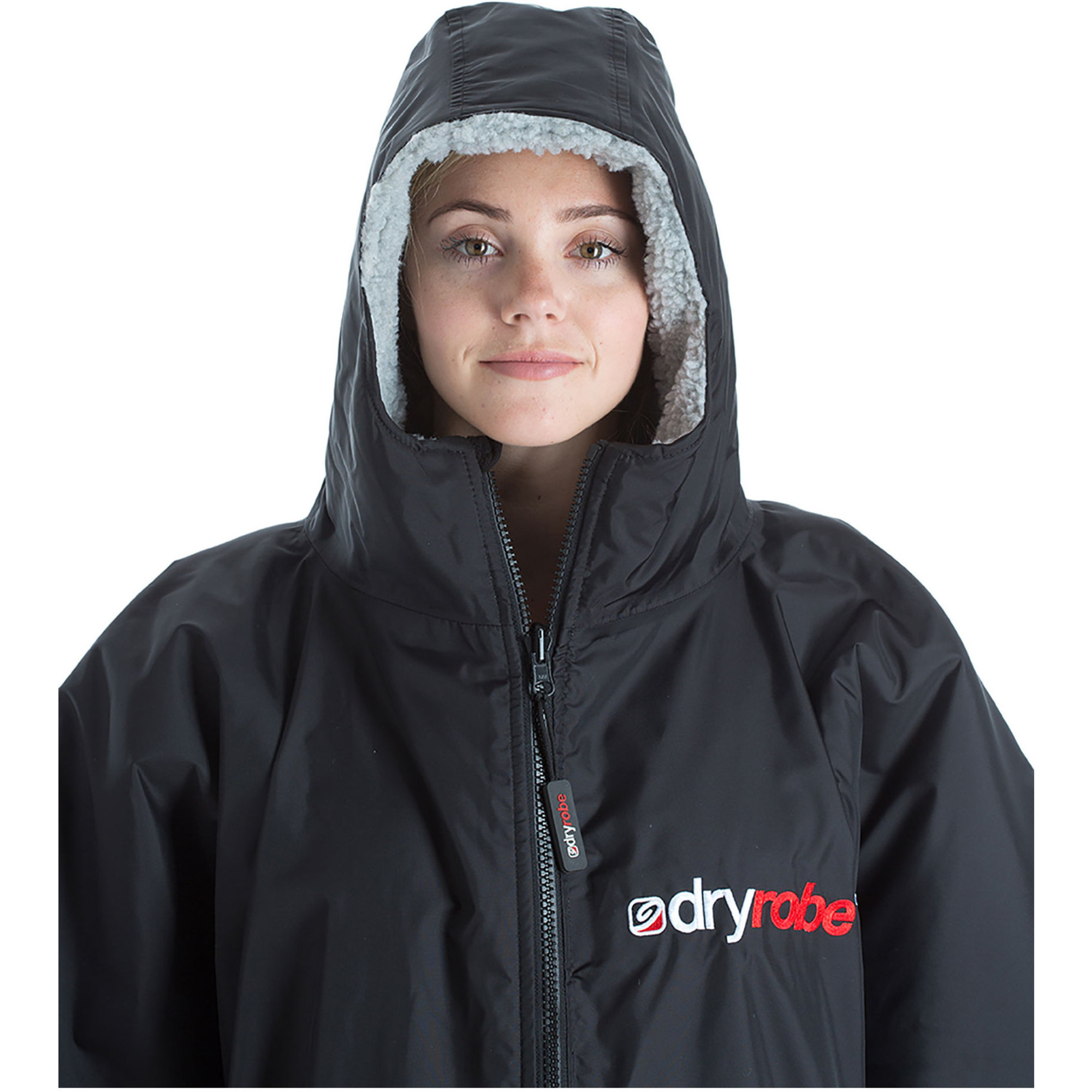 2023 Dryrobe Advance Short Sleeve Changing Robe DR100 Black / Grey