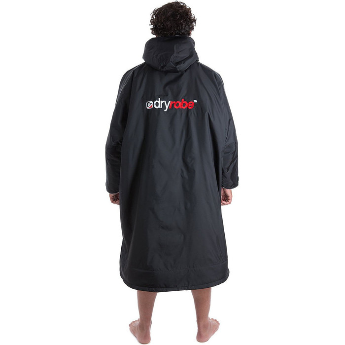 2021 Dryrobe Advance Long Sleeve Premium Outdoor Changing Robe /  Poncho DR104 - Black / Grey